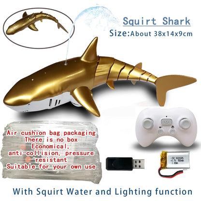 Rc Whale Shark Toy Robots Remote Control Animals Marine Life Tub Pool Electric Fish Children Bath Toys for Kids Boys Submarine